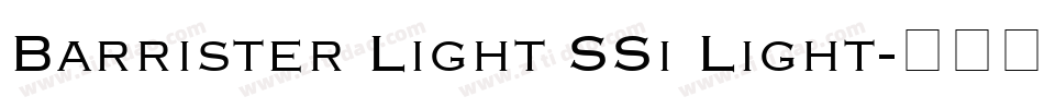 Barrister Light SSi Light字体转换